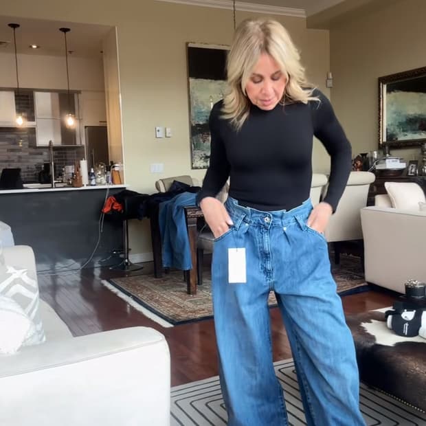 자라 페이퍼백 진 40사이즈