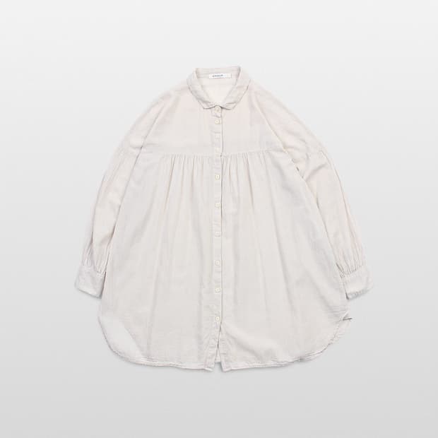 SUNVALLEY Cotton Gather Blouse
