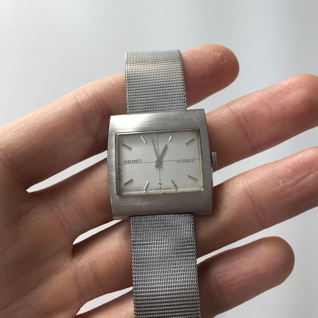 70s seiko chariot square manual wind
