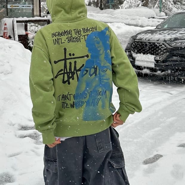 스투시 비너스 말차 후드집업