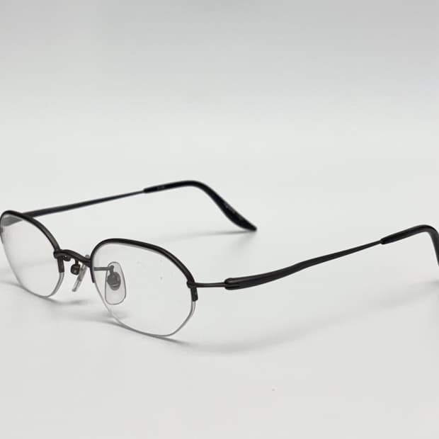 일본 빈티지 반무테 안경