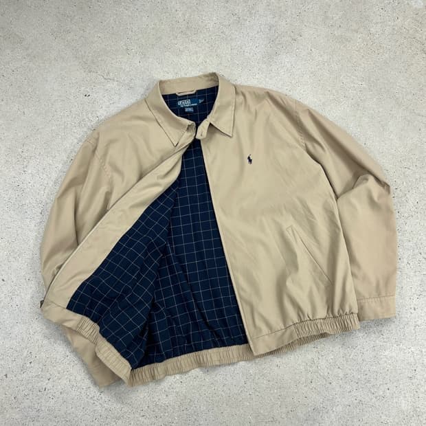 폴로 랄프로렌 체크라이닝 폴리쉘 블루종 