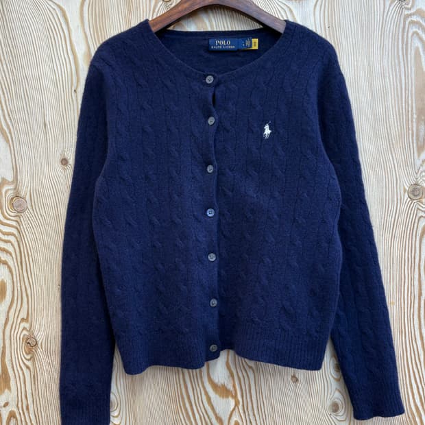 폴로 랄프로렌 케이블 니트 가디건