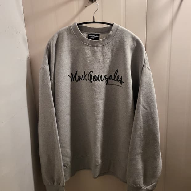 마크곤잘레스 기모 맨투맨 회색