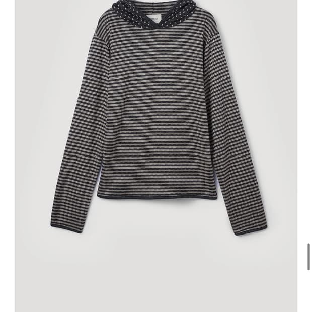 페스토 도트 스트라이프 후디 티셔츠