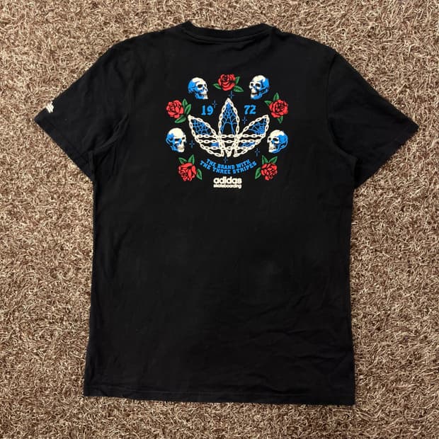 3XL 아디다스 스케이트보딩 반팔 티셔츠