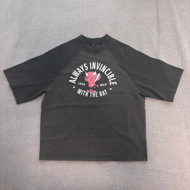 폴리테루 1/2 그래픽 레글런티셔츠 베이비데빌 3