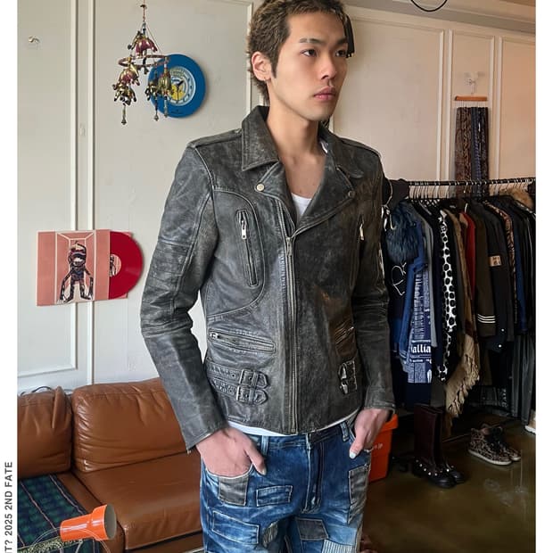 Italian Vintage Real Leather Rider JK