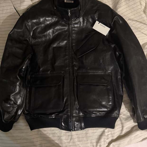 오라리 램레더 블루종 4사이즈