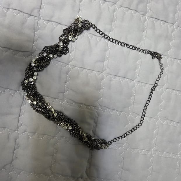 볼드 티탄실버 목걸이