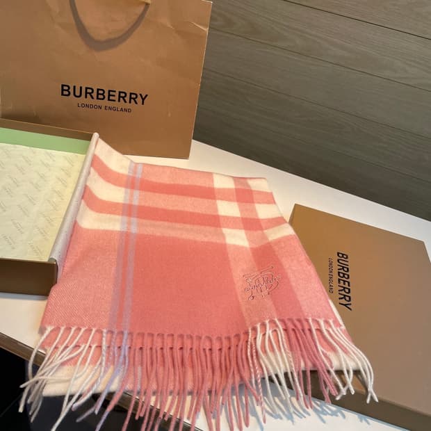 버버리 양면 머플러 램스울 100% 추동 단품
