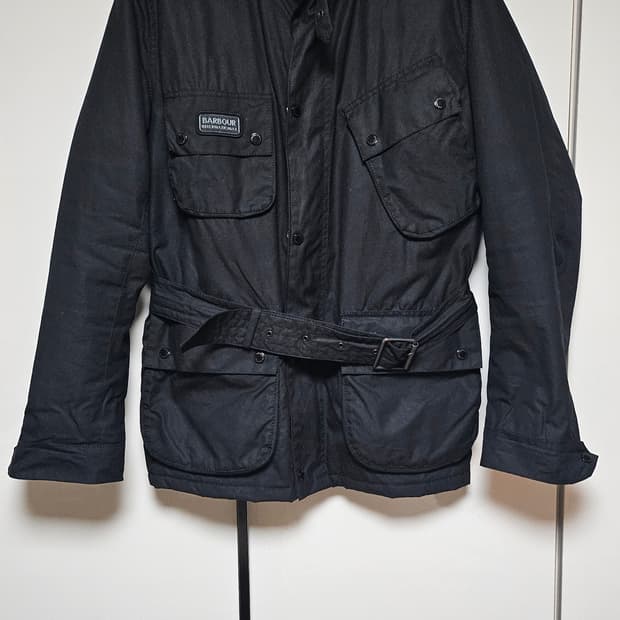 바버 인터내셔널 듀크 왁스 자켓 블랙 XL