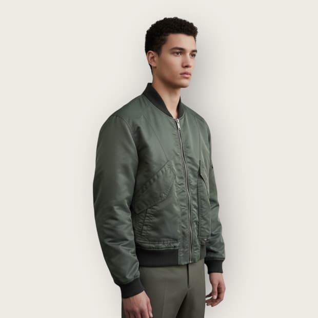 105/ 시스템옴므 MA-1 나일론 봄버 자켓