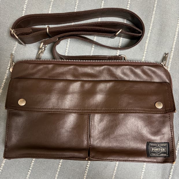 포터 프리스타일 크로스백 브라운