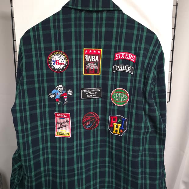 NBA 필라델피아 체크 셔츠 M ✨️정품✨️