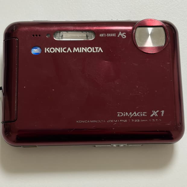 미놀타 dimage x1 딥와인 디지털카메라 디카