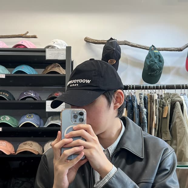 [OS/정품] 우영미블랙 남여공용 볼캡모자
