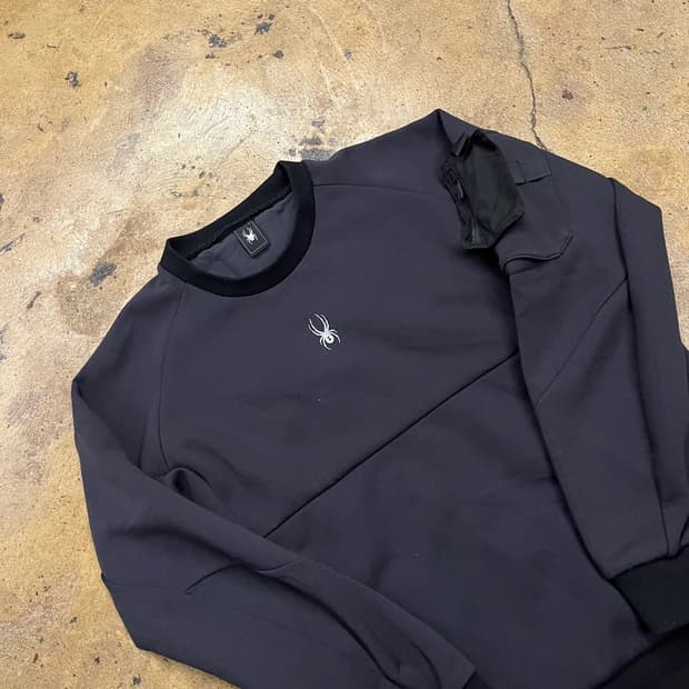 [정품/XL] 스파이더 블랙 맨투맨 티셔츠 b10