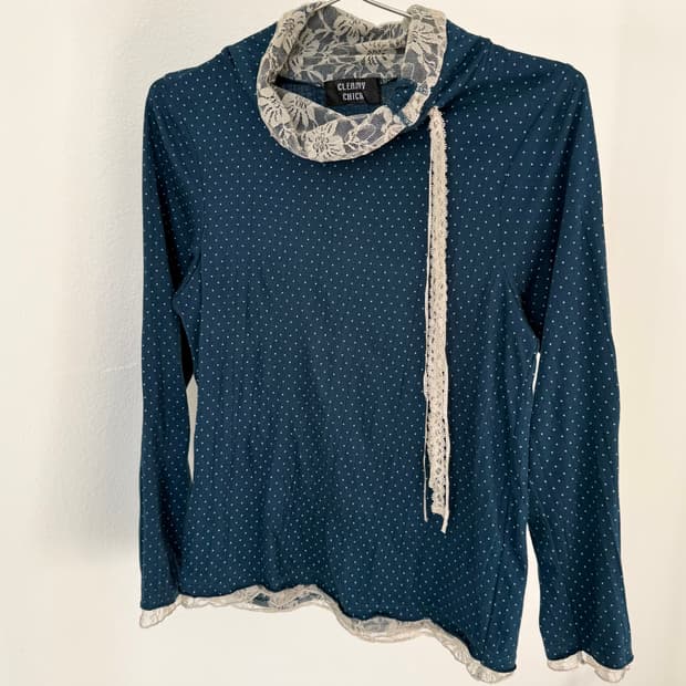 빈티지 도트 티셔츠