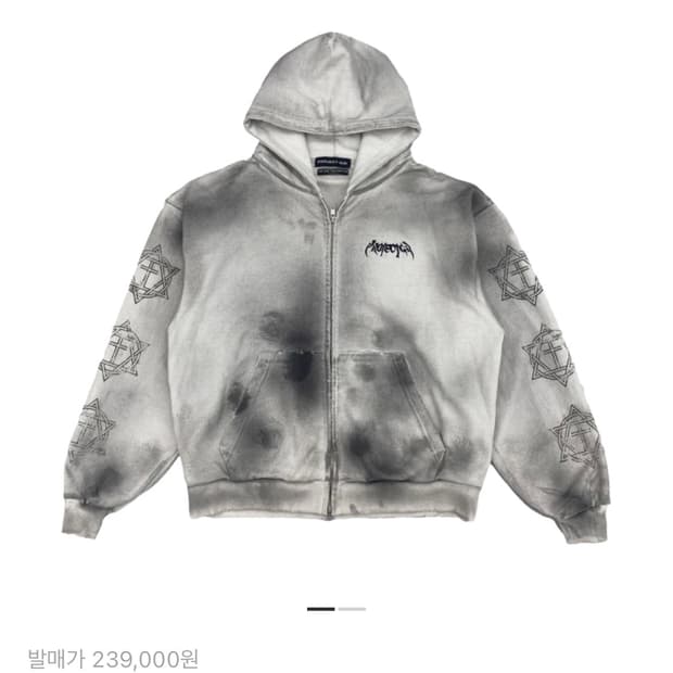 PROJECT G/R 후드 집업 그레이 코르소꼬모