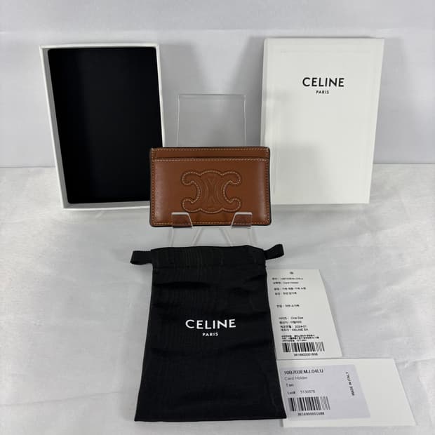 (풀구성,정품)셀린느 트리옹프 램스킨 카드홀더 지갑