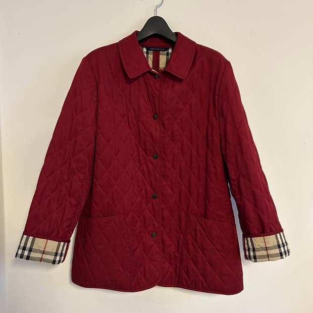 버버리 런던 클래식 체크 안감 퀼팅 자켓