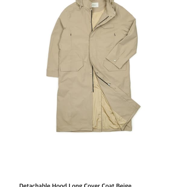 (L) Yiyae 후드 롱 코트 새상품