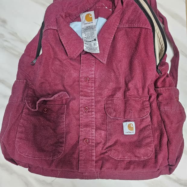 칼하트 셔츠 리폼 백팩