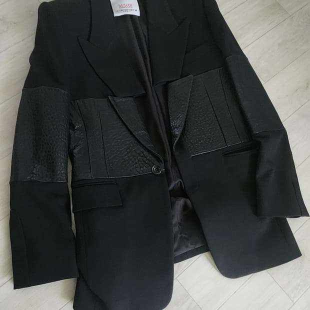 준지 레더포인트 블레이저