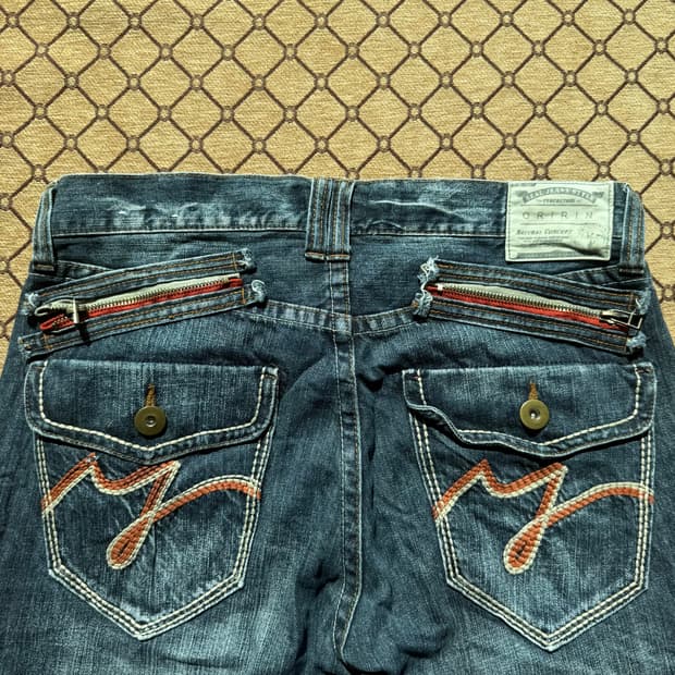 oririn 힙 디테일 데님