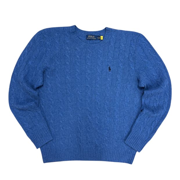 폴로 울 캐시미어 케이블니트(M)