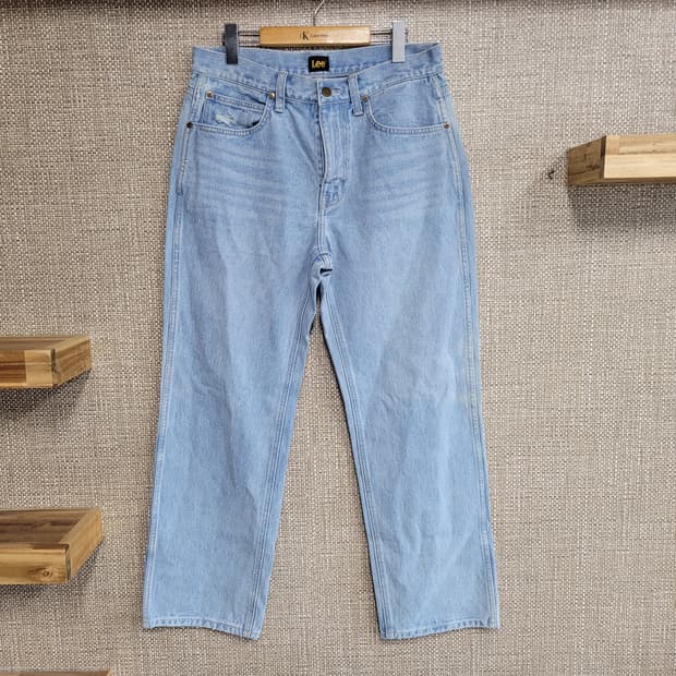 32인치 LEE 와이드핏 청바지 리 아메카지 연청