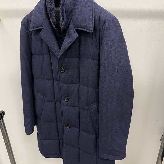 100) 갤럭시 밍크퍼 캐시미어 코트 