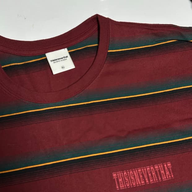 XL) 디스이즈네버댓 스트라이프 롱슬리브