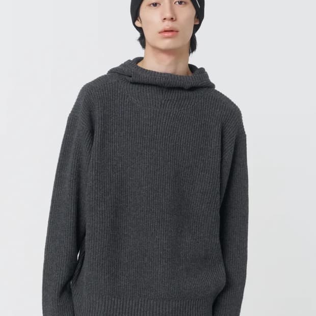 미세키서울 맨 바라클라바 니트 후드