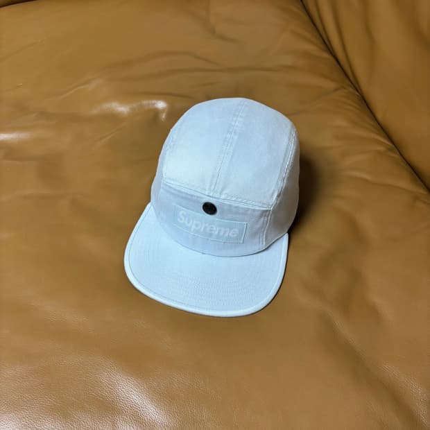 Supreme 슈프림 캠프캡 모자 (Washed Pale Blue)