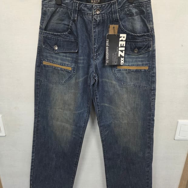빈티지 riez 신치백 포켓디테일 데님팬츠 대략 32