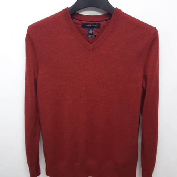 타미힐피거 남성 울 봄 니트 97-100