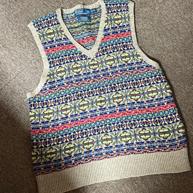 폴로랄프로렌 페어아일 베스트 XL