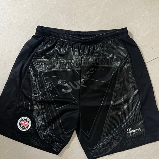슈프림 자카드 사커 쇼츠 M