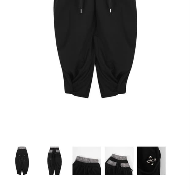 구매) surgery sagging double waist pants
