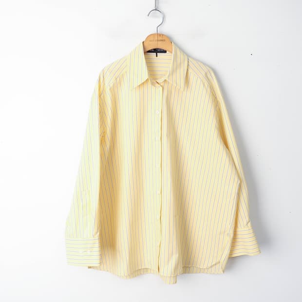 66/자라 스트라이프 포플린 셔츠 