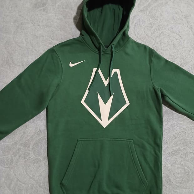나이키 그린 빅로고 후드티 S