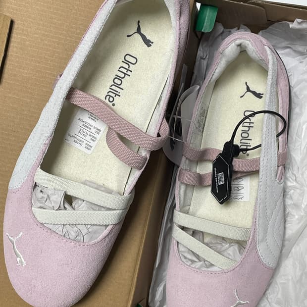 푸마 스피드캣 발렛 핑크 화이트 230 새상품