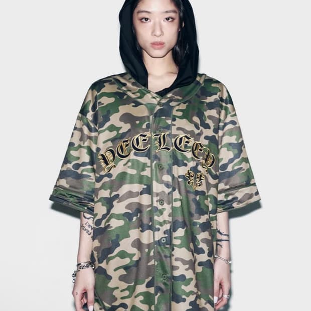 YEEL/LEEY 카모 베이스볼 자켓