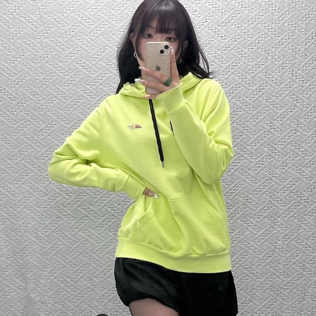 반스 스트릿 펑크 Y2K 레이싱패치 네온 후드티 S C11334
