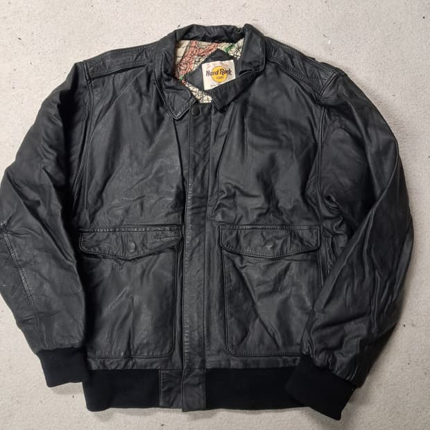 하드락카페a2가죽자켓