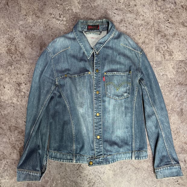 리바이스 데님자켓 100