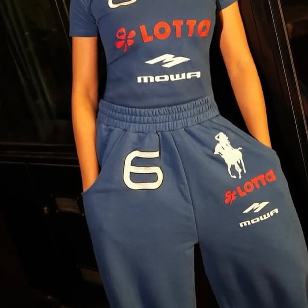 모와로라 조거 스웻 팬츠 블루 s