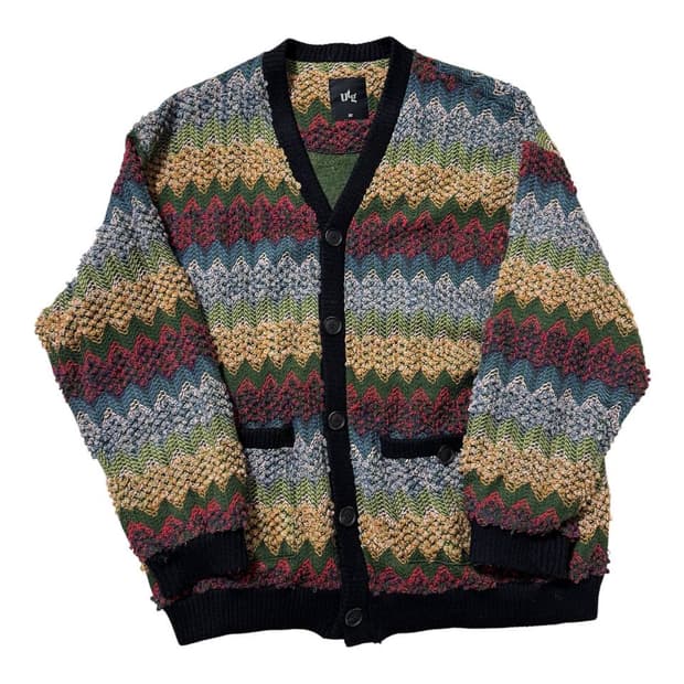 언티지 자카드 가디건 